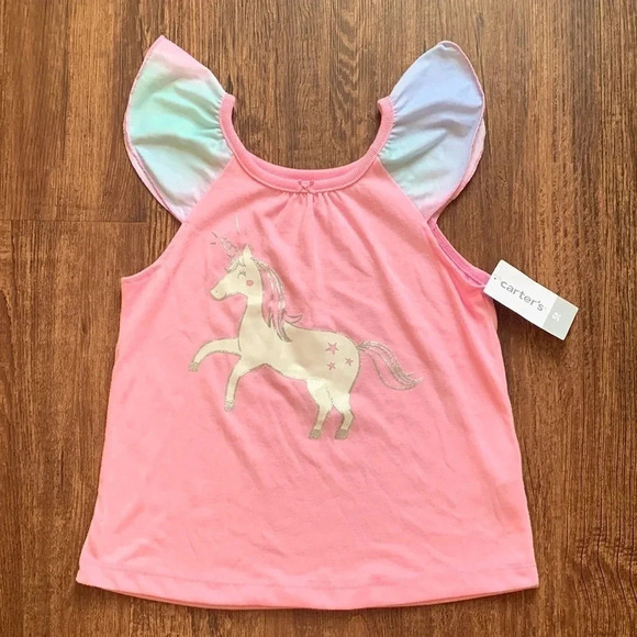 Carter’s Unicorn Pink Pajamas Top - Picture 1 of 6